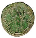 Dupondius - Titus (COS V / FELICITAS PVBLICA SC; Strike under Vespasianus; Rome mint)