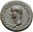 Sestertius - Caligula (SPQR P P OB CIVES SERVATOS; Rome mint)