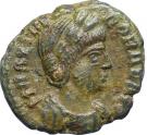 Nummus - Theodora (PIETAS ROMANA with a cross and no dot in exergue)