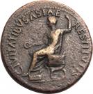 Sestertius - Tiberius (TI CAESAR DIVI AVG F AVGVST P M TR POT XXIIII SC; Rome mint)