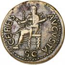 Dupondius - Claudius (CERES AVGVSTA SC; Rome mint)