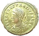 Follis - Constantius II (PROVIDENTIAE CAESS with 2 turrets, Heraclea mint)