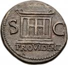 As - Vitellius (PROVIDENT SC; Rome mint)