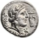 Denarius (Fabia: Quintus Fabius Maximus; ROMA Q•MAX)