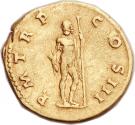Aureus - Hadrianus (PM TRP COS III; Jupiter holding thunderbolt; Rome)