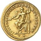 Aureus - Galerius (IOVI CONSERVAT AVGG ET CAESS NN; Strike as Caesar under Diocletianus; Treveri)