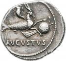 Denarius - Augustus (AVGVSTVS; Colonia Patricia mint)