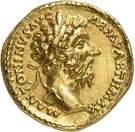 Aureus - Marcus Aurelius (FORT RED TRP XXII IMP V COS III; Rome)