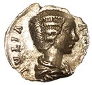 Denarius - Julia Domna as Augusta (HILARITAS) with  children