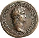 Sestertius - Nero (DECVRSIO SC; Horsemen right; Rome mint)