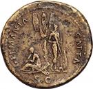 Sestertius - Domitianus (GERMANIA CAPTA SC; Rome mint)