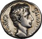 Denarius - Augustus (SPQR CL V; Caesaraugusta mint)