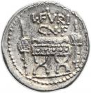 Denarius (Furia: Lucius Furius Brocchus; III VIR BROCCHI / L•FVRI CN•F)