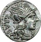 Denarius (Antestia: Lucius Antestius Gragulus; GRAG / L•ANTES ROMA)