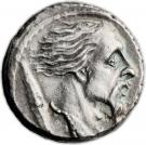 Denarius (Hostilia: Lucius Hostilius Saserna; L•HOSTILIVS SASERN)