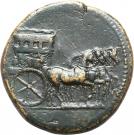 Sestertius - Tiberius (TI CAESAR DIVI AVG F AVGVST P M TR POT XXXIIX SC; Rome mint)