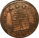 Nummus - Constantinus II (PROVIDENTIAE CAESS with dot in doorway, Antioch mint)