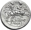 Denarius (Sempronia: Lucius Sempronius Pitio; PITIO / L SEMP ROMA)