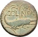 Dupondius - Augustus (COL NEM; Type 2; Nemausus mint)