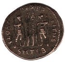 Follis - Constantinus II (GLORIA EXERCITVS; Two standards; Thessalonica)