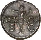 Dupondius - Germanicus (SIGNIS RECEPT DEVICTIS GERM SC; Honour Strike under Caligula; Rome mint)