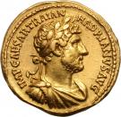 Aureus - Hadrianus (P M TR P COS III: Roma)