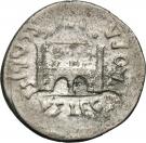 Denarius - Augustus (P CARISIVS LEG PRO PR EMERITA; Emerita Augusta)