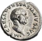 Denarius - Vespasianus (COS ITER TR POT)
