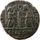 Nummus - Constans (VICTORIAE DD AVGGQ NN; Thessalonica mint, with palm)