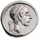 Denarius (Marcia: Lucius Marcius Philippus; ANCVS / PHILIPPVS AQVA MAR)