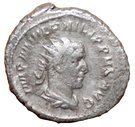 Antoninianus - Philippus I (AEQVITAS AVGG)