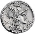 Denarius (Aurelia: Marcus Aurelius Cotta; COTA / M•AVRELI)