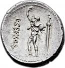 Denarius (Marcia: Lucius Marcius Censorinus; L•CENSOR)