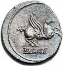 Denarius (Titia: Quintus Titius; Q•TITI)