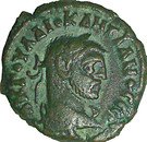 Tetradrachm -  Diocletianus (Tyche standing ETOVC, star over Gamma, Alexandria mint)
