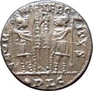 Nummus - Constantinus I (GLORIA EXERCITVS; Lugdunum mint)