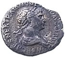 Denarius  - Traianus (Mars with spear and trophy)