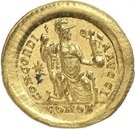 Solidus - Theodosius II (CONCORDIA AVGG; Constantinopolis)