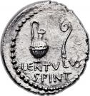 Denarius - Cassius (C•CASSI IMP / LENTVLVS SPINT)