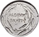 Denarius (Junia: Decimus Junius Brutus Albinus; A•POSTVMIVS•COS / ALBINVS•BRVTI•F)