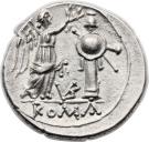 Victoriatus (Anonymous; ROMA; letters on reverse)