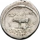 Denarius - Julius Caesar (Q•VOCONIVS VITVLVS•Q DESIGN S C)