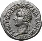 As - Tiberius (PONTIF MAXIM TRIBVN POTEST XXXVII SC; Caduceus; Rome mint)