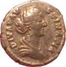 Denarius - Faustina II (Peacock: CONSECRATIO)