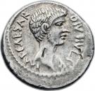 Denarius - Octavius (IMP•CAESAR DIVI•IVLI•F / M•AGRIPPA•COS DESIG)