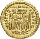 Solidus - Valens (VICTORIA AVGG; Treveri)
