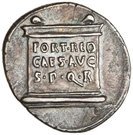 Denarius - Augustus (FORT RED CAES AVG SPQR)