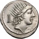 Denarius (Claudia: Publius Claudius; P•CLODIVS M•F)