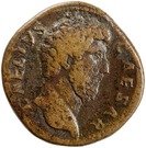 Sestertius - Lucius Aelius (TR POT COS II SC; Spes; Strike under Hadrianus; Rome)