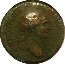 Dupondius - Traianus (SPQR OPTIMO PRINCIPI, Dacian speared on the right and draped bust)